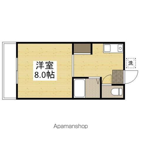 ウエスト岡山Ⅰ(1K/1階)の間取り写真