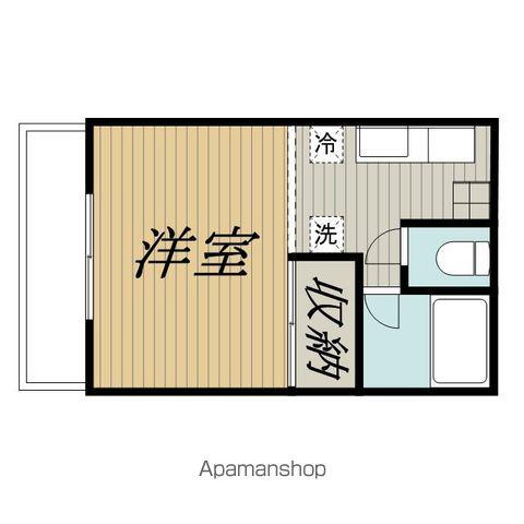 サンライズⅡ(ワンルーム/2階)の間取り写真