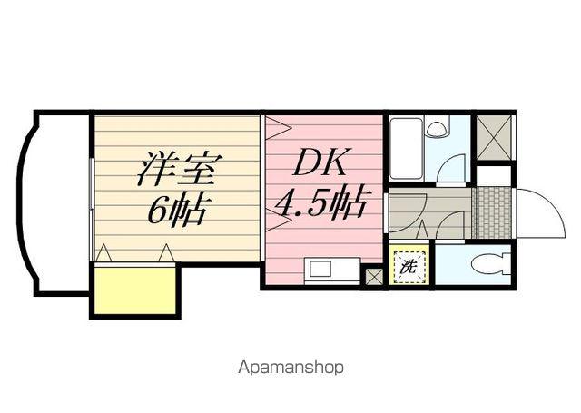 メゾン・ド・シェフ・リウー(1DK/5階)の間取り写真