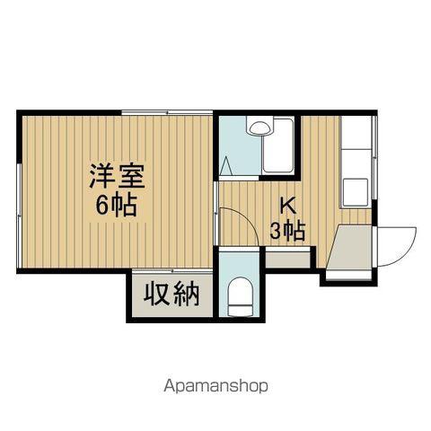 サンパーク和田(1K/2階)の間取り写真