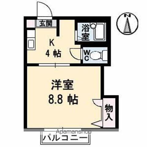 ディアスAMO(1K/2階)の間取り写真