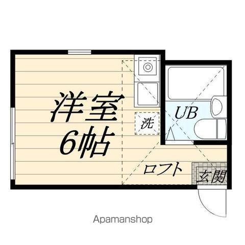 ユナイト矢向ランブラス(ワンルーム/2階)の間取り写真
