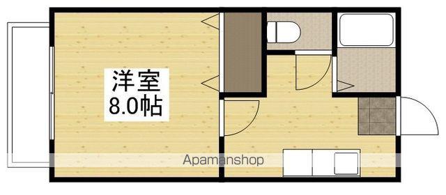 コーポ戸板(1K/1階)の間取り写真