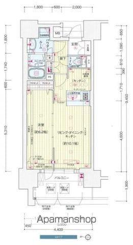 プレサンス丸の内リラティ(1LDK/3階)の間取り写真