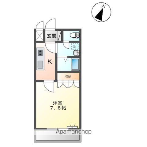 ORION(1K/2階)の間取り写真