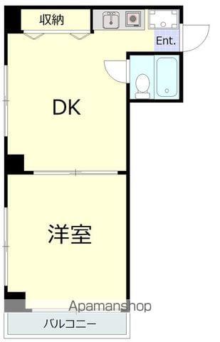 ロイヤルハイツ扇橋(1DK/3階)の間取り写真