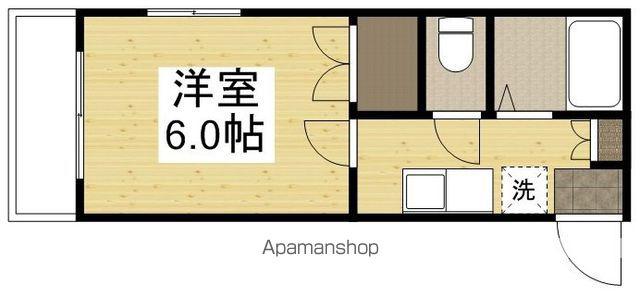 アルフィーネ平井Ⅱ(1K/4階)の間取り写真
