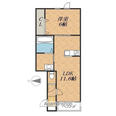 北海道帯広市 3階建 築4年(1LDK/3階)の間取り写真