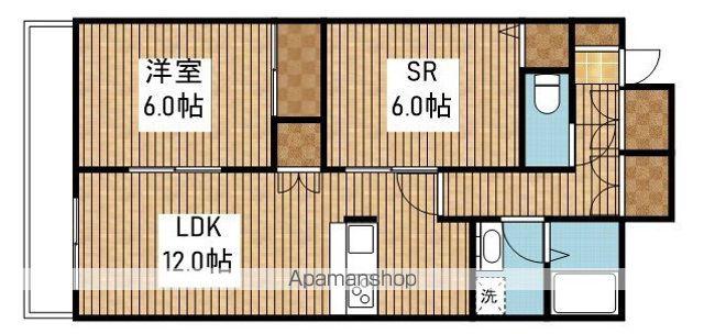 ホーリー弁天橋(1SLDK/4階)の間取り写真