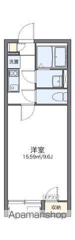 レオネクストウィステリア沖野上(1K/1階)の間取り写真