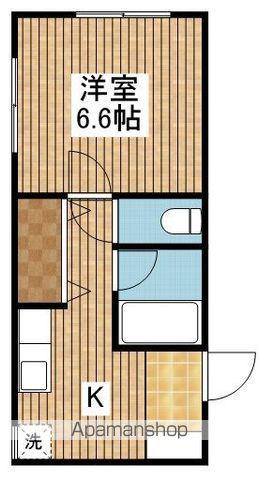 マロンブリッジ(1K/2階)の間取り写真