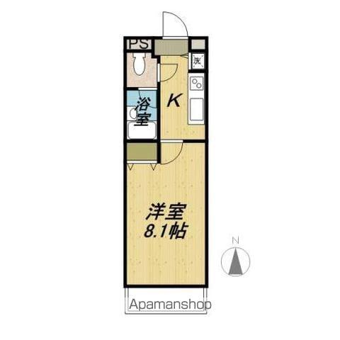 カサ・ミラ(1K/2階)の間取り写真