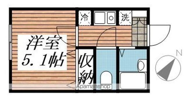 クレセント中野(1K/3階)の間取り写真