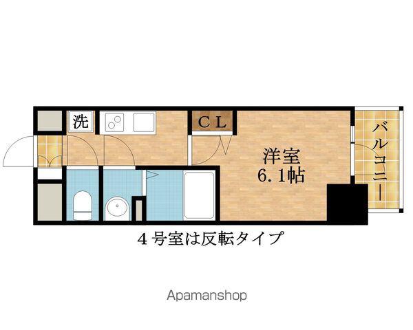 アドバンス大阪ストーリア(1K/9階)の間取り写真