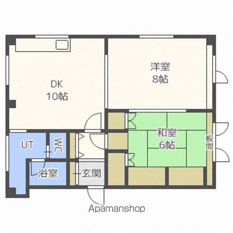 小塚ビル(2LDK/3階)の間取り写真