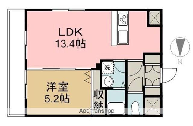 ロイヤルステージ庄内(1LDK/2階)の間取り写真