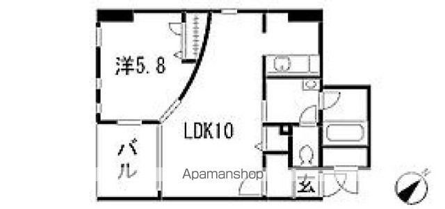 JEUNESEE翠町 (1LDK/3階)の間取り写真