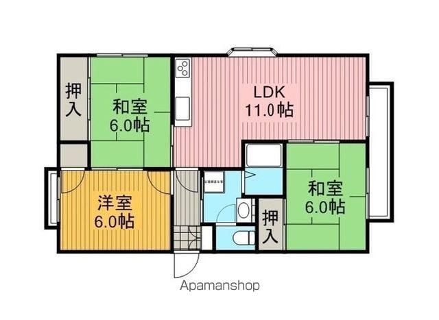 グランディール泉(3LDK/1階)の間取り写真