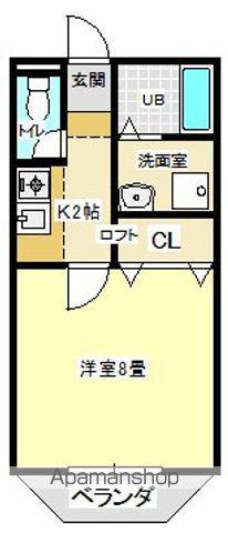 TAISEIPARTⅡ(1K/1階)の間取り写真