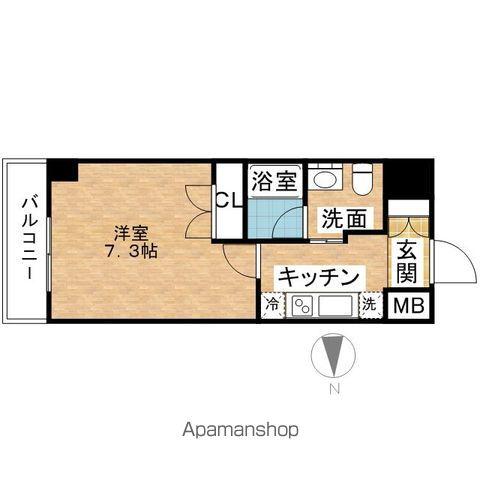 レジディア鶴舞(1K/8階)の間取り写真