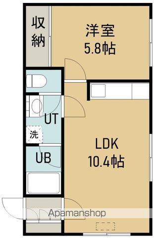第10タジマハイツ(1LDK/2階)の間取り写真