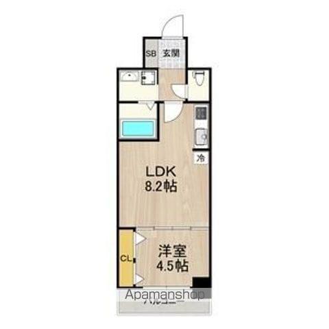 セノアタワー新大阪(1LDK/6階)の間取り写真