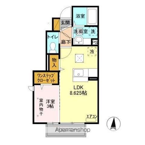 プレセダン(1LDK/1階)の間取り写真