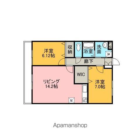 エンプレス(2LDK/2階)の間取り写真