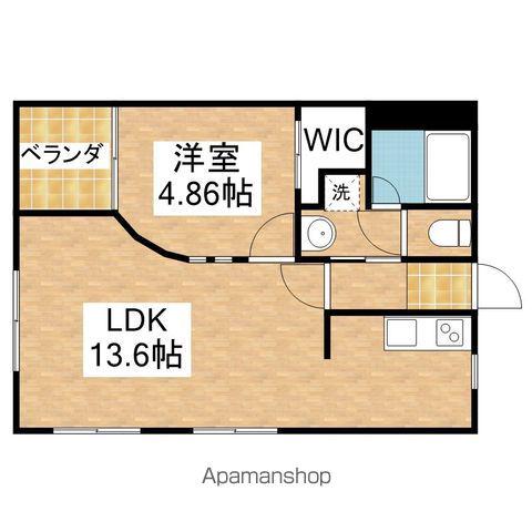 セントラル川名(1LDK/4階)の間取り写真