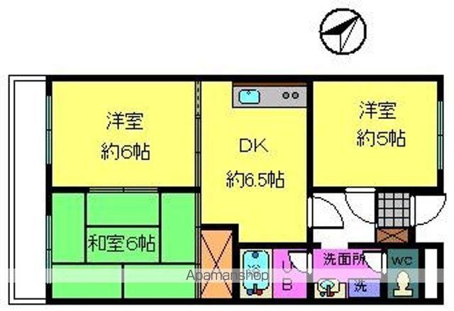 ベルトピア忠岡北A棟(3DK/1階)の間取り写真