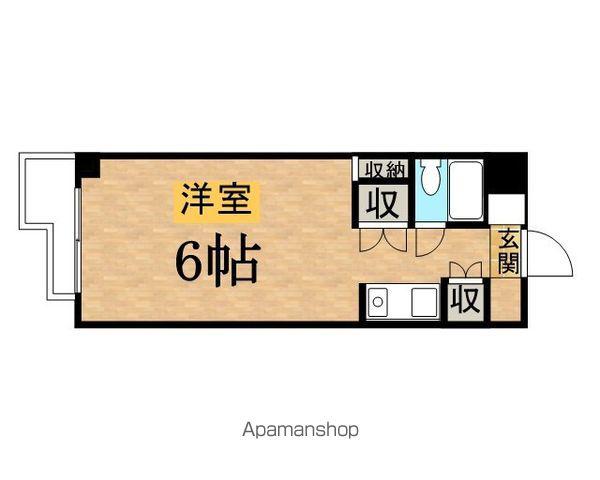 LIFE IN聖蹟(ワンルーム/2階)の間取り写真