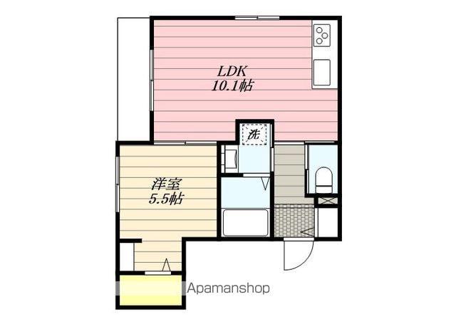 カルムカーサ高円寺(1LDK/1階)の間取り写真