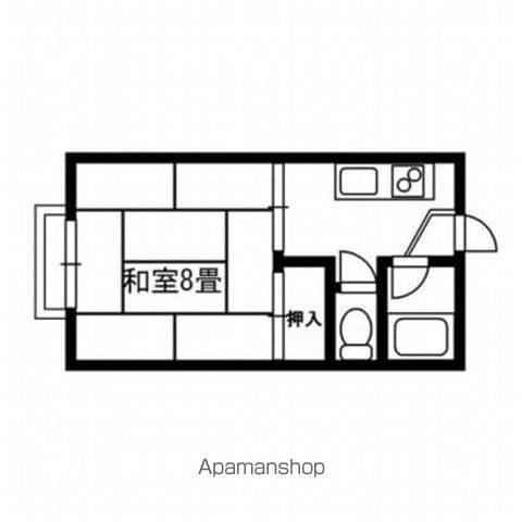 コーポモクレン(1K/2階)の間取り写真