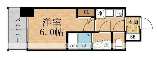 ESLEAD・THE GRAND OSAKA サウス(1K/5階)の間取り写真