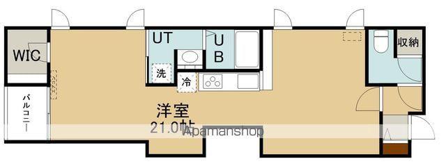 リコナゴム(ワンルーム/2階)の間取り写真