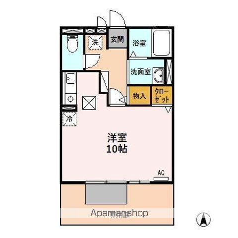 セジュール辻(1K/1階)の間取り写真