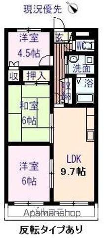 カームネスト(3LDK/3階)の間取り写真