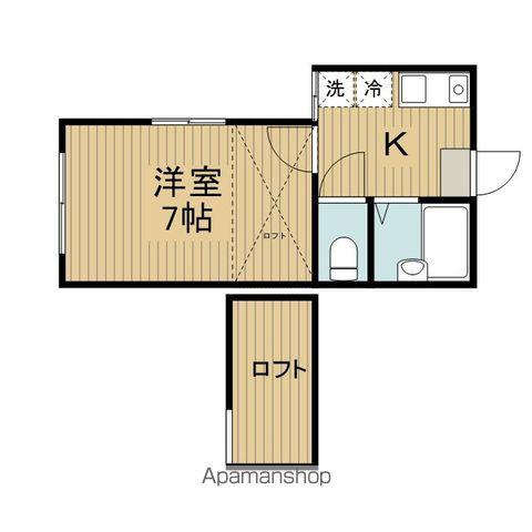 プルミエール高円寺(1K/1階)の間取り写真