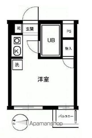 エスカイア阿佐ヶ谷(ワンルーム/3階)の間取り写真