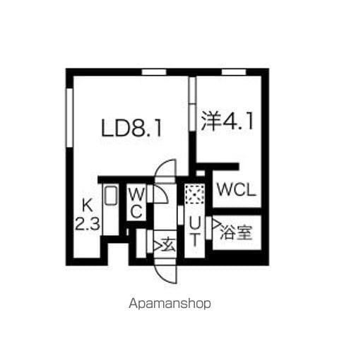 TS COURT HONDORI(1LDK/3階)の間取り写真