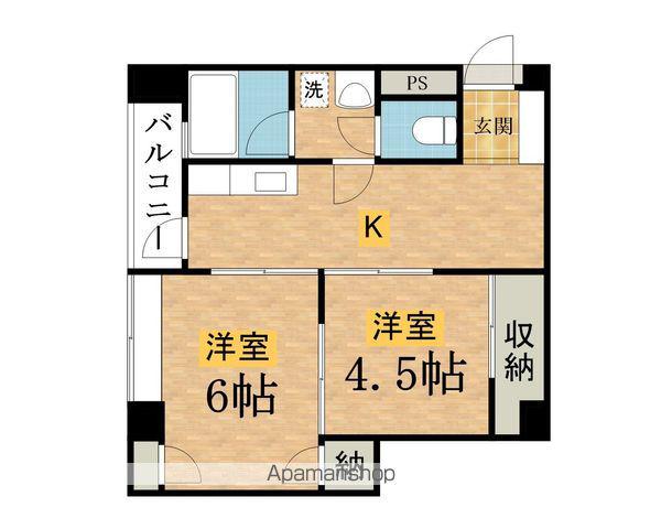 西八平沼ビル(2K/3階)の間取り写真