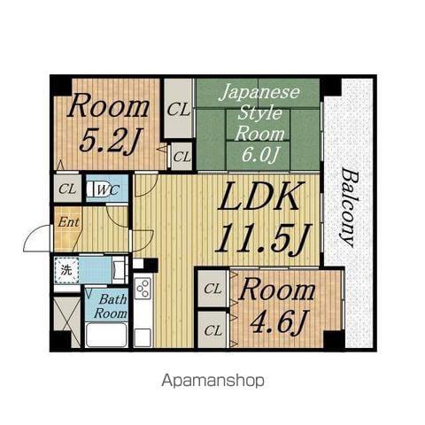 グランオーパ(3LDK/5階)の間取り写真