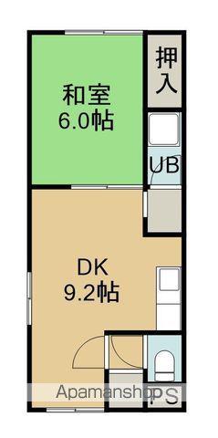 シャルム八幡Ⅰ(1DK/2階)の間取り写真