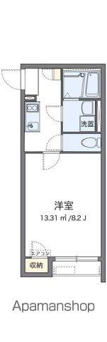 クレイノYAMAKOⅥ(1K/2階)の間取り写真