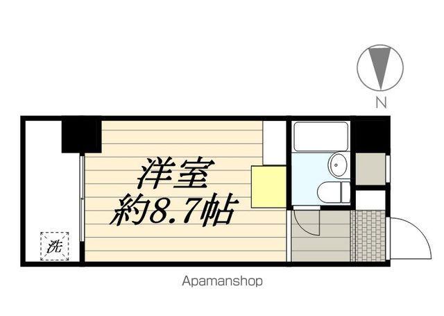 豊国スカイマンション国分(ワンルーム/1階)の間取り写真