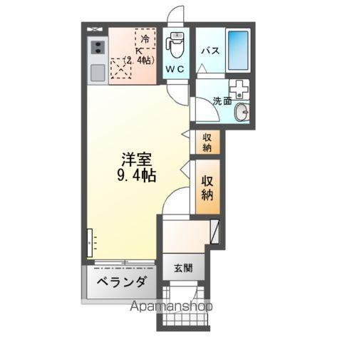 LA-RECOLTE(1K/1階)の間取り写真