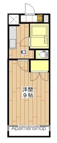 グランパレIII(1K/1階)の間取り写真