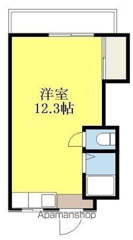 富士第6ビル(ワンルーム/2階)の間取り写真