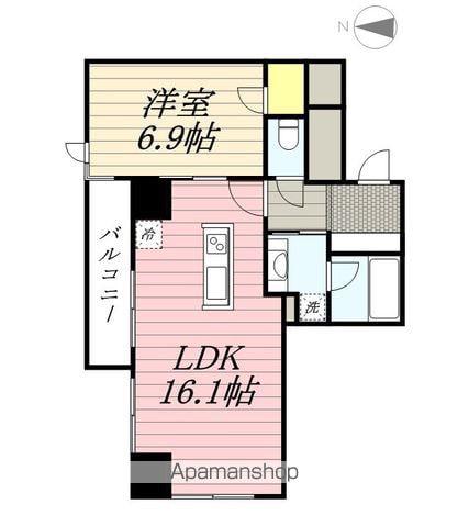 ロイヤルパークス大名(1LDK/12階)の間取り写真