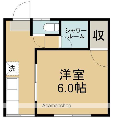 若林ハイツ(1K/1階)の間取り写真